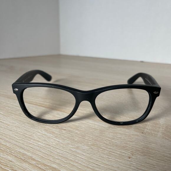 Ray-Ban RB2132 New Wayfarer 622/58 Sunglasses Rubber Black FRAMES ONLY 55-18 - Picture 2 of 8